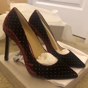 Jimmy Choo Romy 100 velvet heels
